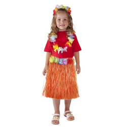 Sukně Havaj dětská 45 cm oranžová