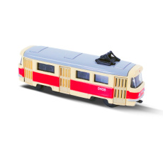 Kovová česká retro tramvaj mini 8.5 cm