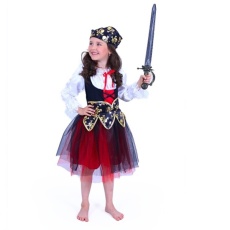 Dětský kostým pirátka s šátkem (M)