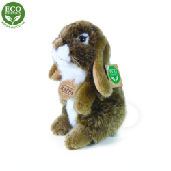 Plyšový králík hnědý stojící 18 cm ECO-FRIENDLY