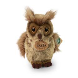Plyšový pták sova/výr virginský 16 cm ECO-FRIENDLY