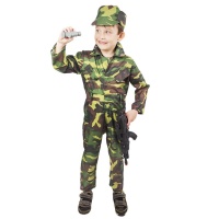 Dětský kostým voják Woodland (S)