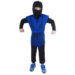 Dětský kostým modrý ninja (S)